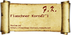 Flaschner Kornél névjegykártya
